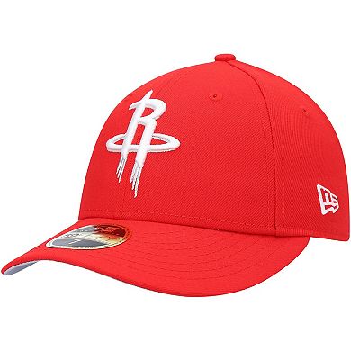 Men's New Era Red Houston Rockets Team Low Profile 59FIFTY Fitted Hat