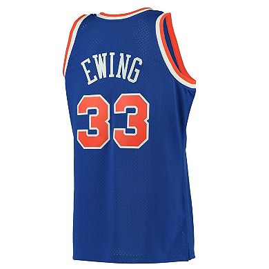 Men's Mitchell & Ness Patrick Ewing Blue New York Knicks 1991-92 Hardwood Classics Swingman Jersey