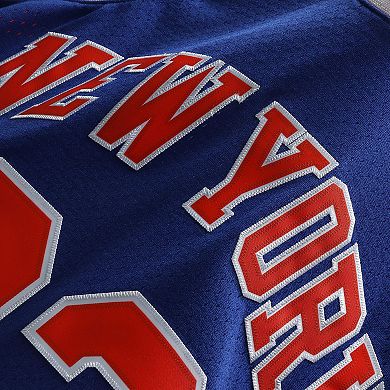 Men's Mitchell & Ness Patrick Ewing Blue New York Knicks 1991-92 Hardwood Classics Swingman Jersey