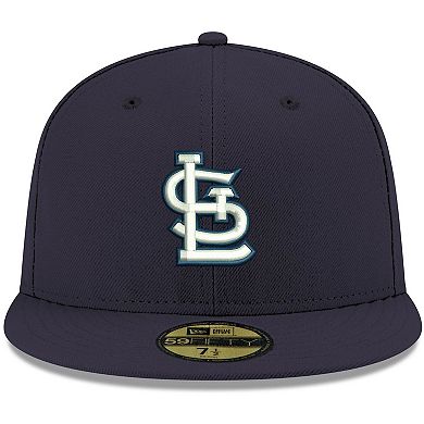 Men's New Era Navy St. Louis Cardinals White Logo 59FIFTY Fitted Hat