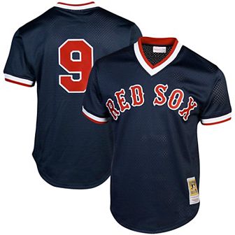 Men's Mitchell & Ness Ted Williams Navy Boston Red Sox Cooperstown Collection Big & Tall Mesh Batting Practice Jersey