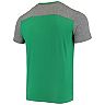 Men's Majestic Threads Kelly Green/Heathered Gray New York Jets Gridiron Classics Field Goal Slub T-Shirt