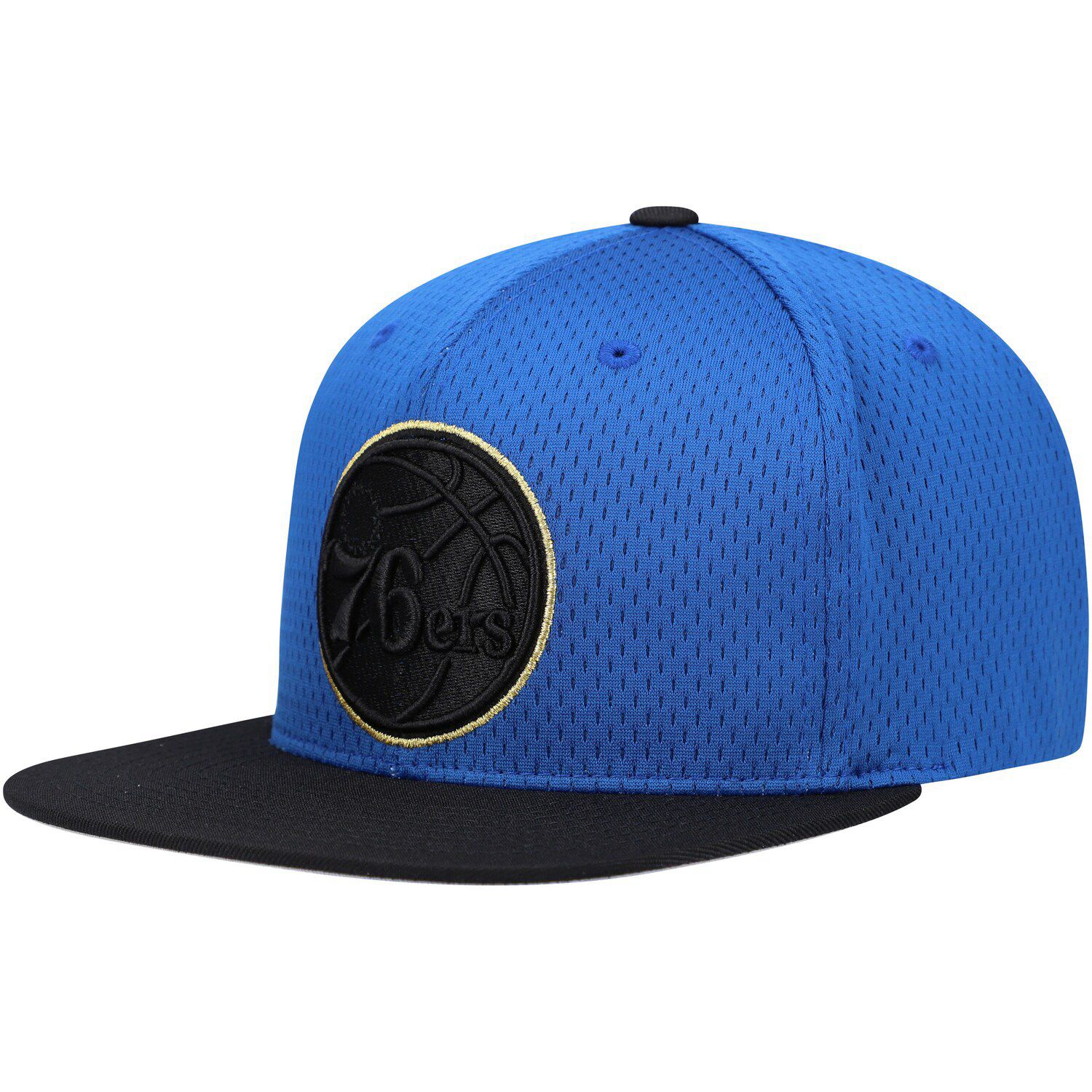 Image for Unbranded Men's Mitchell & Ness Royal Philadelphia 76ers Gold Block Snapback Hat at Kohl's.