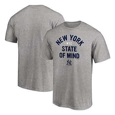 Men's Fanatics Branded Heathered Gray New York Yankees Hometown Heater T-Shirt