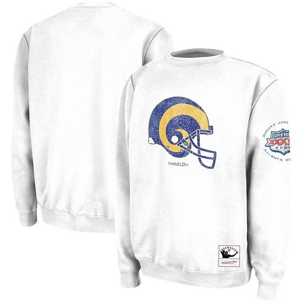 Los Angeles Rams Mitchell & Ness All Over Print Crew Pullover