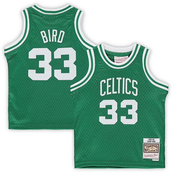 Larry Bird Boston Celtics Mitchell & Ness Hardwood Classics Wildlife  Swingman Jersey - Kelly Green