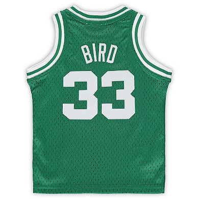 Infant Mitchell & Ness Larry Bird Kelly Green Boston Celtics 1985/86 Hardwood Classics Retired Player Jersey