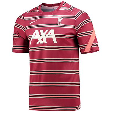 Men's Nike Red Liverpool 2021/22 Pre-Match Performance Top