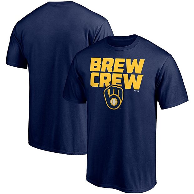 Milwaukee Brewers Adult Men's Squad Up Crew Neck T-Shirt