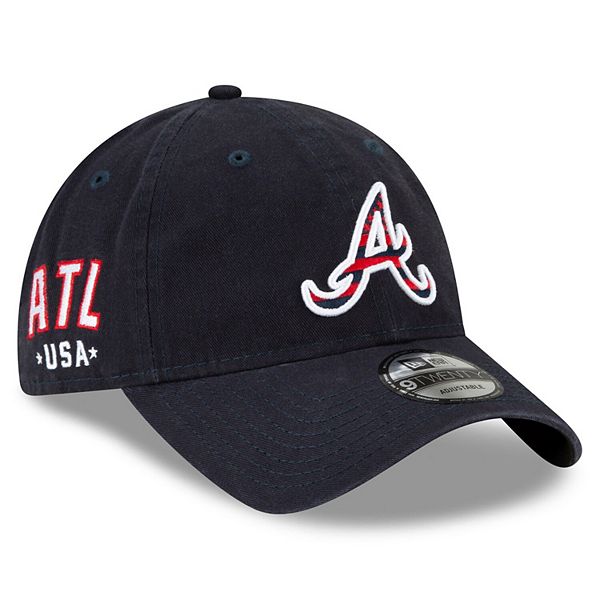 New Era, Accessories, New Era Atlanta Braves 4th Of July Navy Blue Size 7  4 Fitted Hat