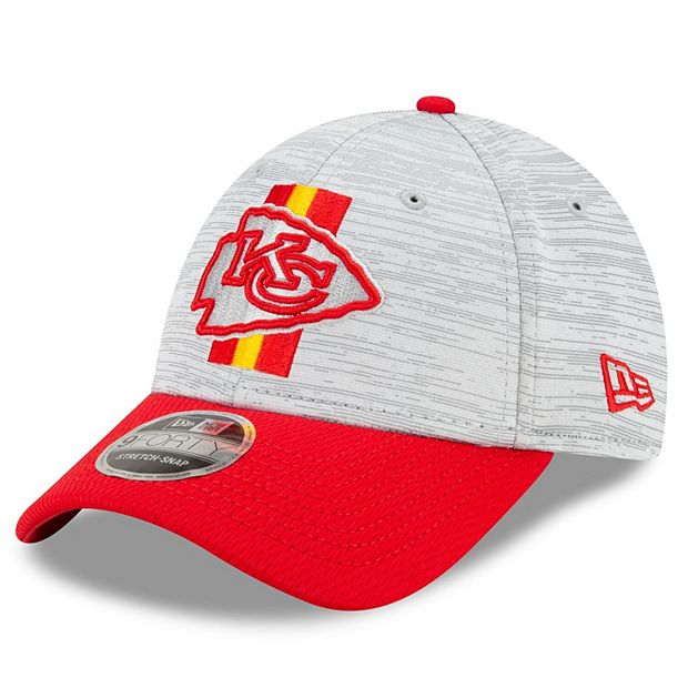 Youth New Era Gray/Red Kansas City Chiefs 2021 NFL Training Camp Official  9FORTY Adjustable Hat