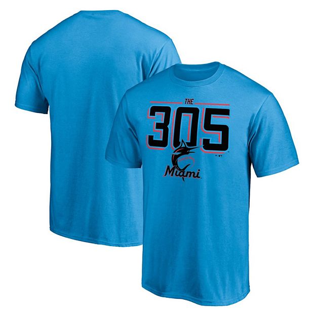 Men's Fanatics Branded Blue Miami Marlins The 305 Hometown Collection T- Shirt