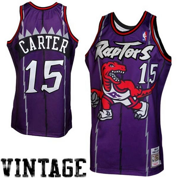 Vince Carter Toronto Raptors Mitchell & Ness NBA Dunk Contest Vintage T-Shirt 