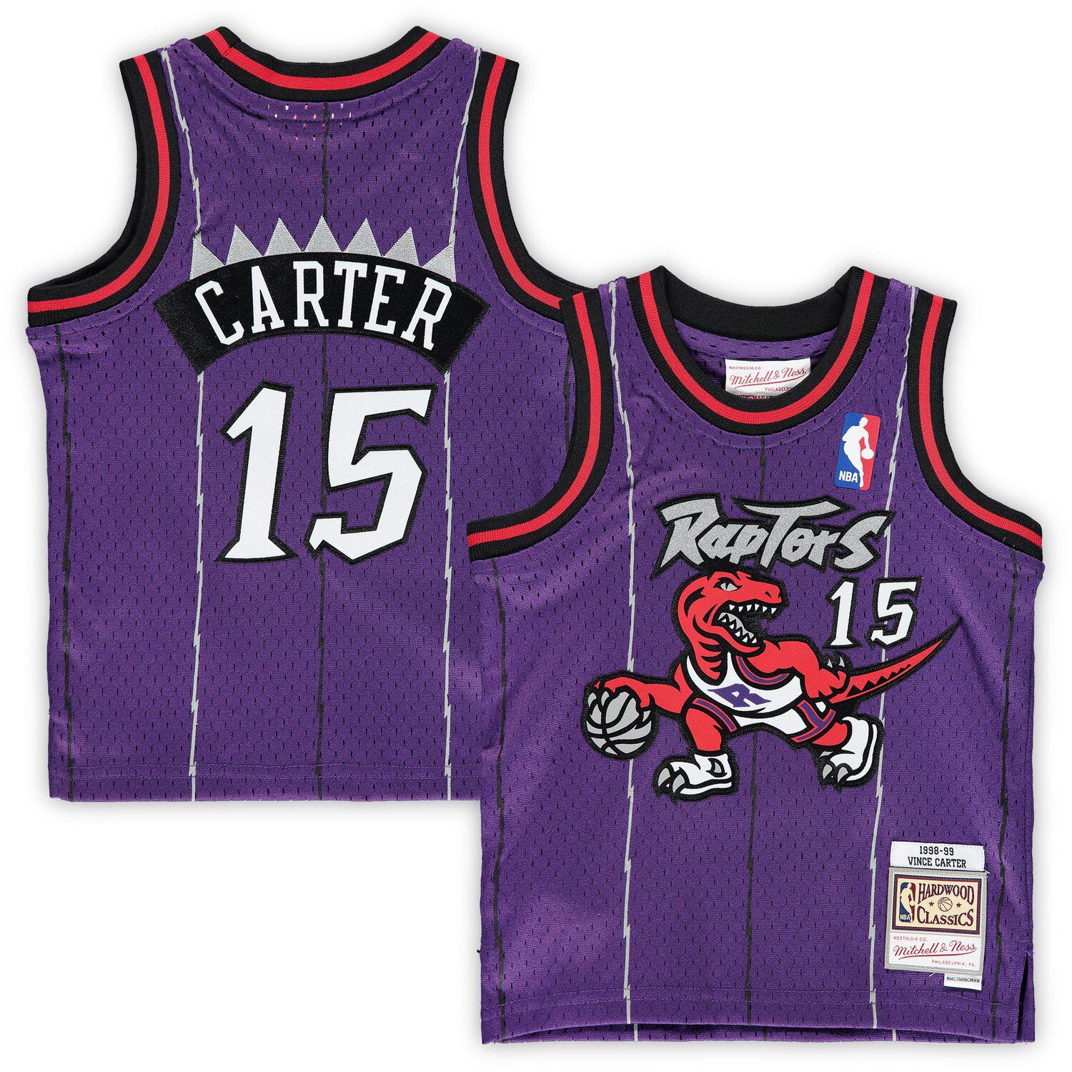 Image for Unbranded Infant Mitchell & Ness Vince Carter Purple Toronto Raptors 1998/99 Hardwood Classics Retired Player Jersey at Kohl's.