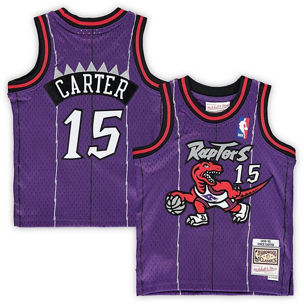 Vince Carter Signed Jersey Raptors Replica Purple 1995-1998 Mitchell and  Ness 