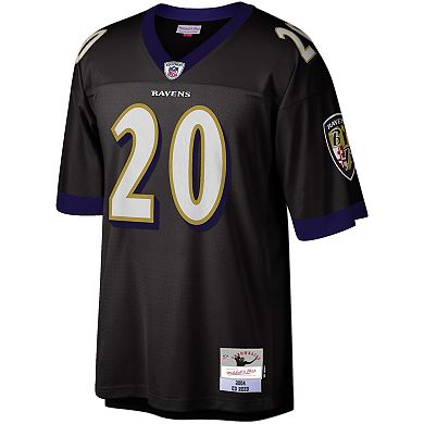 Men's Mitchell & Ness Ed Reed Black Baltimore Ravens Legacy Replica Jersey