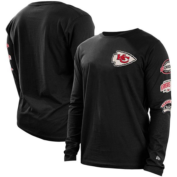 Women's New Era Black Kansas City Chiefs Camo Long Sleeve T-Shirt