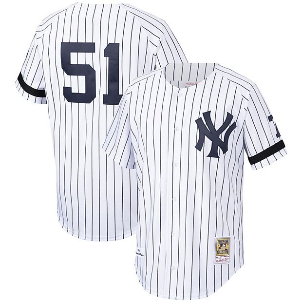 Men Bernie Williams White Fashion MLB Jersey