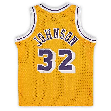 Infant Mitchell & Ness Magic Johnson Gold Los Angeles Lakers Retired Player Jersey
