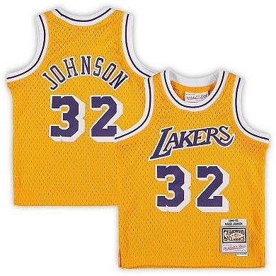 Infant Mitchell & Ness Magic Johnson Gold Los Angeles Lakers Retired Player Jersey