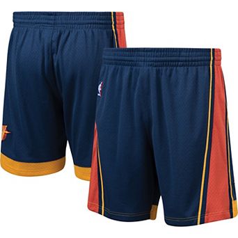 Men's Mitchell & Ness Navy Golden State Warriors Hardwood Classics Swingman Team Shorts