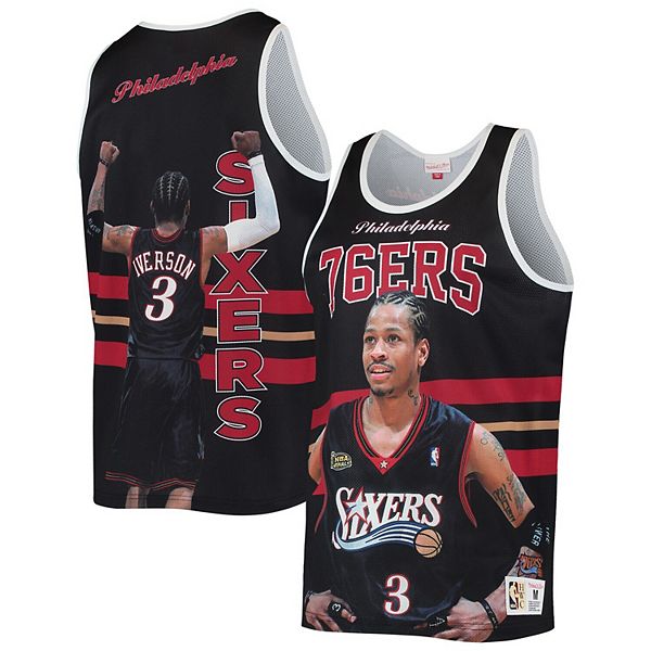 Allen Iverson Front Signed Philadelphia 76ers Jersey