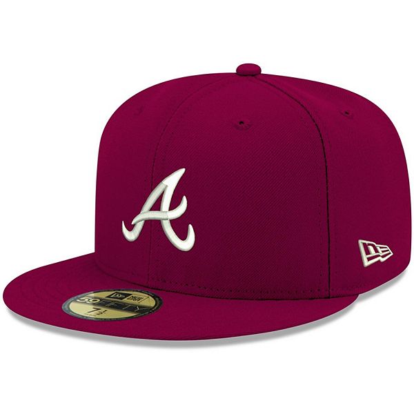 Men's New Era Cardinal Atlanta Braves Color Pack 9TWENTY Adjustable Hat