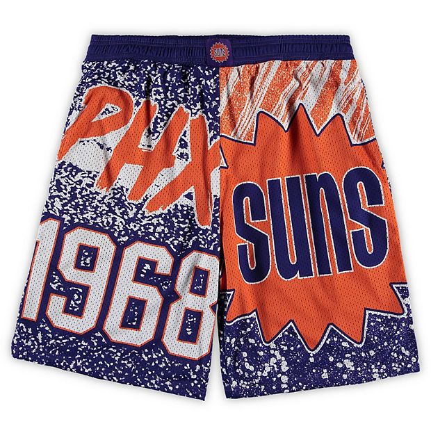 Men's Mitchell & Ness Purple Phoenix Suns Big & Tall Hardwood Classics Team Swingman Shorts