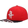 Men's Mitchell & Ness Red/Black Houston Rockets Slash Century Snapback Hat