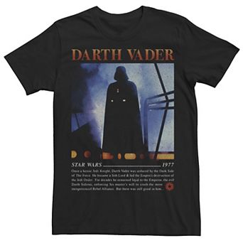 Men's Star Wars Darth Vadar Movie Poster Star Wars 1977 Tee