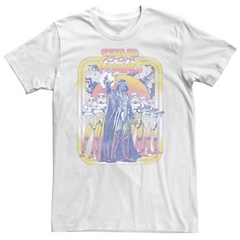 Men's Star Wars Darth Vadar Storm Troopers Vintage Pop Cover Tee