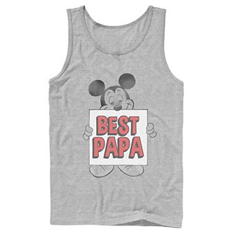 Men's Disney Mickey Mouse Best Papa Tank Top