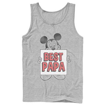 Men's Disney Mickey Mouse Best Papa Tank Top