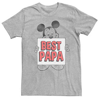 Disney's Mickey Mouse Men's Traditional Mickey Best Papa Graphic Tee