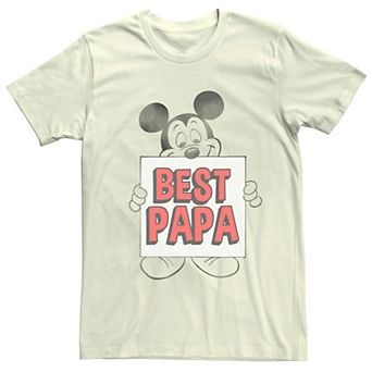 Disney's Mickey Mouse Men's Traditional Mickey Best Papa Graphic Tee