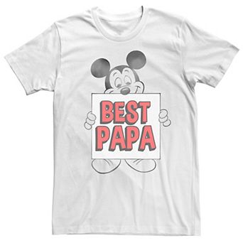 Disney's Mickey Mouse Men's Traditional Mickey Best Papa Graphic Tee