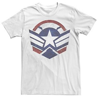 Men's Marvel Falcon And The Winter Soldier Wings Shield Logo Tee