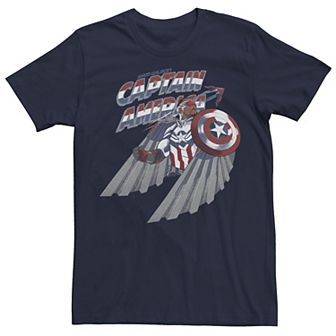 Men's Marvel Falcon And The Winter Soldier Sketched Portrait Tee