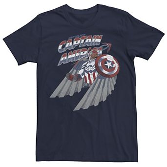 Men's Marvel Falcon And The Winter Soldier Sketched Portrait Tee