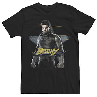 Men's Marvel Falcon And The Winter Soldier Bucky Portrait Sweatshirt