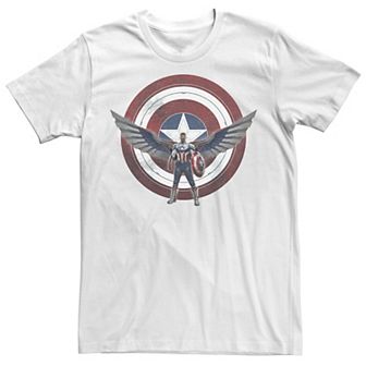 Men's Marvel Falcon And The Winter Soldier Captain America Shield Wings Tee