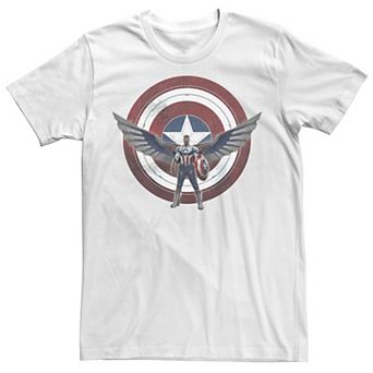 Men's Marvel Falcon And The Winter Soldier Captain America Shield Wings Tee