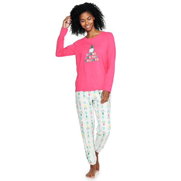 Women s Jammies For Your Families Nostalgia Gnome Pajama Set