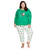 Plus Size Jammies For Your Families® Santa Ski Team Pajama Set