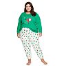 Plus Size Jammies For Your Families® Santa Ski Team Pajama Set