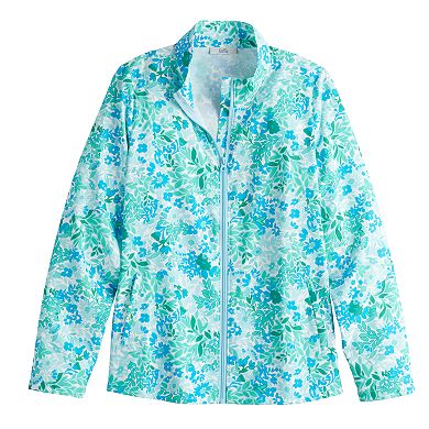 Women's Croft & Barrow® Classic Comfort Collection Zip Jacket