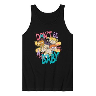Men's Rugrats Baby Spray Paint Tank Top