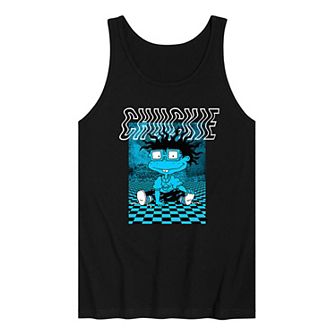 Men's Rugrats Chuckie Blue Tank Top