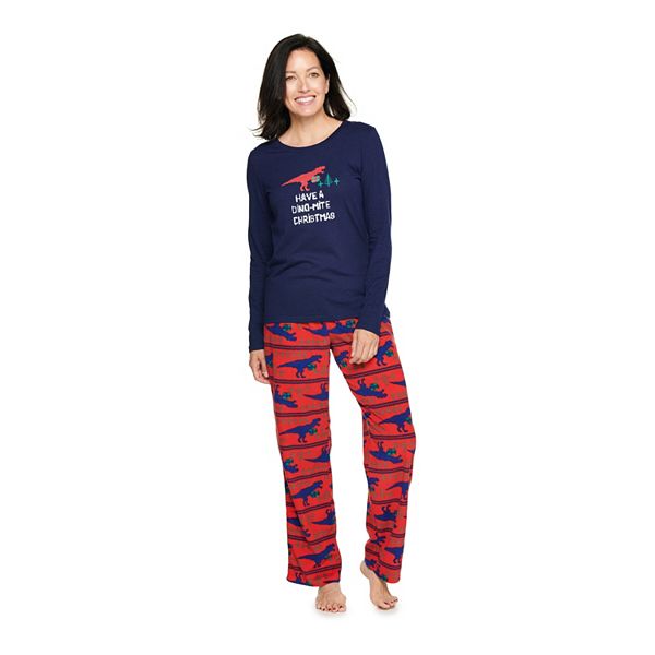 Women's Jammies For Your Families® Tree Rex Dinosaur Pajama Set