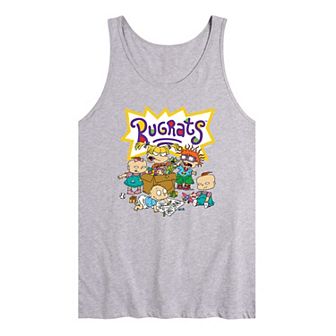 Men's Rugrats Characters With Logo Tank Top